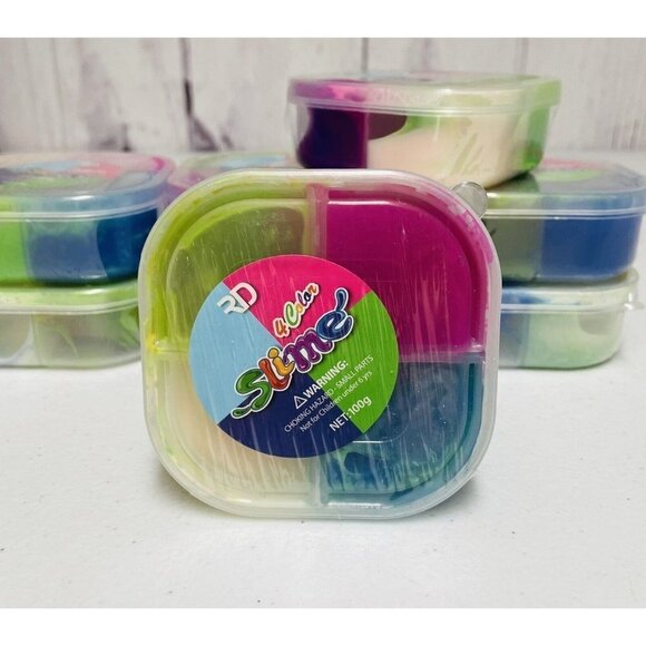 8 Slime Lot Flayfoam Surprise 4 Color Green Blue Novelty Shape RD Play Gift Fun - Picture 2 of 4